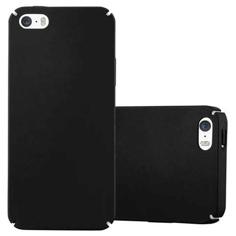 Cadorabo Hülle kompatibel mit Apple iPhone 5 / 5S / SE 2016 Hard Case Schutzhülle in Metall Optik gegen Kratzer und Stöße