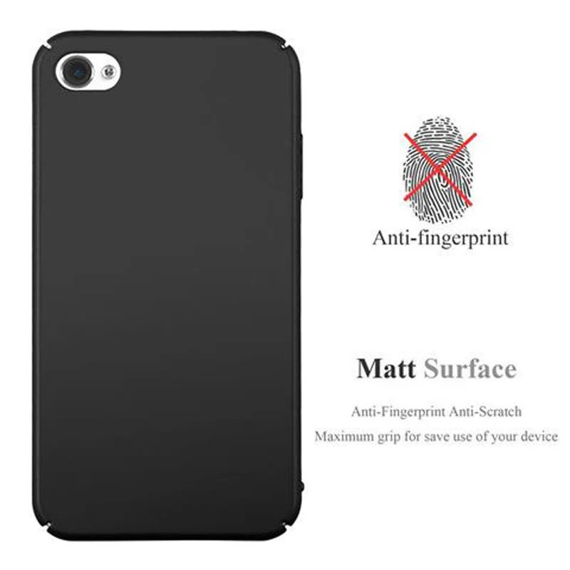 Cadorabo Hülle kompatibel mit Apple iPhone 4 / 4S Hard Case Schutzhülle in Metall Optik gegen Kratzer und Stöße