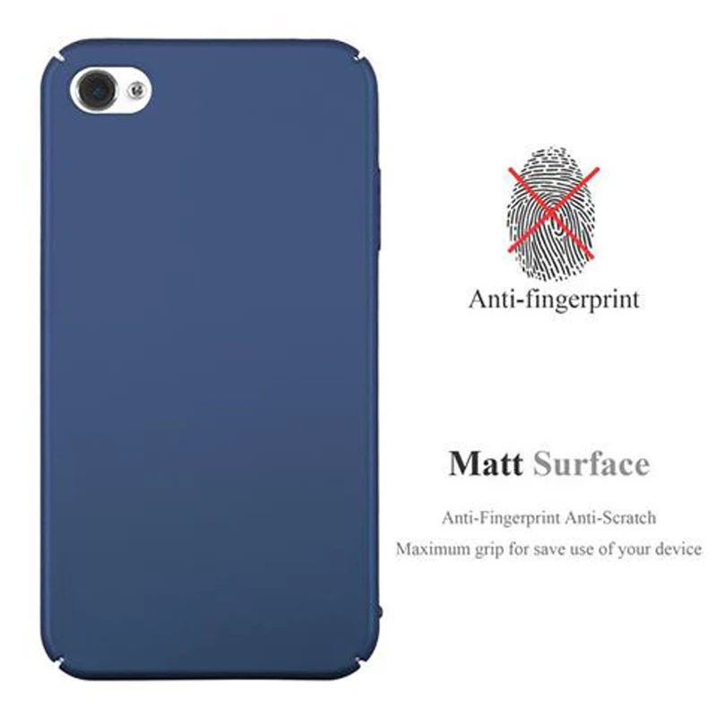 Cadorabo Hülle kompatibel mit Apple iPhone 4 / 4S Hard Case Schutzhülle in Metall Optik gegen Kratzer und Stöße