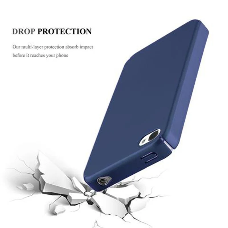 Cadorabo Hülle kompatibel mit Apple iPhone 4 / 4S Hard Case Schutzhülle in Metall Optik gegen Kratzer und Stöße