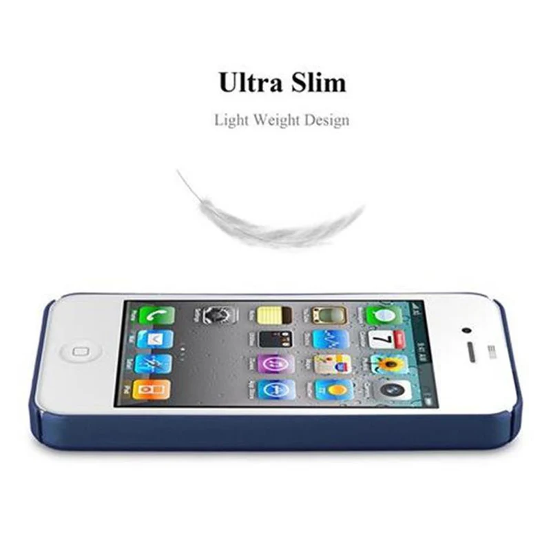 Cadorabo Hülle kompatibel mit Apple iPhone 4 / 4S Hard Case Schutzhülle in Metall Optik gegen Kratzer und Stöße