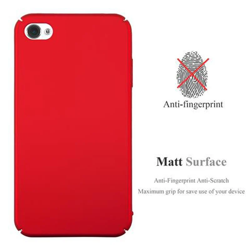Cadorabo Hülle kompatibel mit Apple iPhone 4 / 4S Hard Case Schutzhülle in Metall Optik gegen Kratzer und Stöße