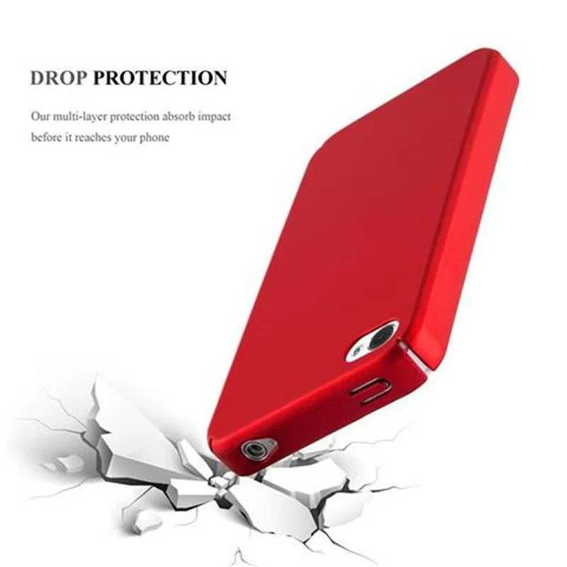 Cadorabo Hülle kompatibel mit Apple iPhone 4 / 4S Hard Case Schutzhülle in Metall Optik gegen Kratzer und Stöße