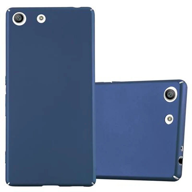 Cadorabo Hülle kompatibel mit Sony Xperia M5 Hard Case Schutzhülle in Metall Optik gegen Kratzer und Stöße