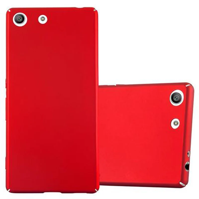 Cadorabo Hülle kompatibel mit Sony Xperia M5 Hard Case Schutzhülle in Metall Optik gegen Kratzer und Stöße