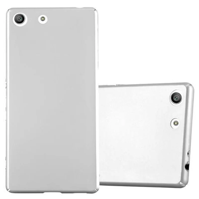 Cadorabo Hülle kompatibel mit Sony Xperia M5 Hard Case Schutzhülle in Metall Optik gegen Kratzer und Stöße