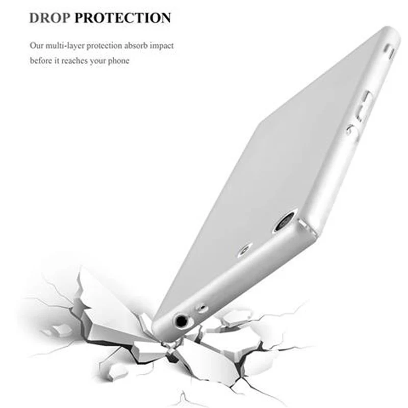 Cadorabo Hülle kompatibel mit Sony Xperia M5 Hard Case Schutzhülle in Metall Optik gegen Kratzer und Stöße
