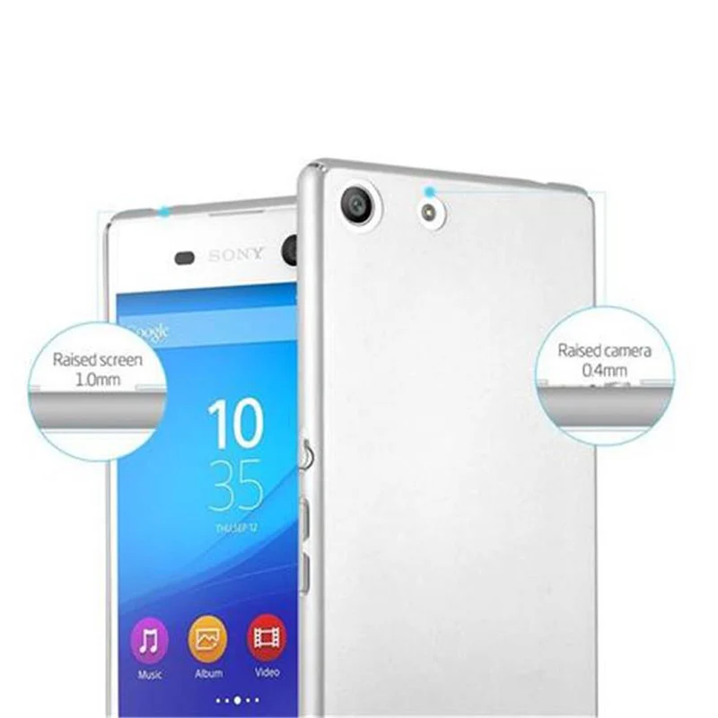Cadorabo Hülle kompatibel mit Sony Xperia M5 Hard Case Schutzhülle in Metall Optik gegen Kratzer und Stöße