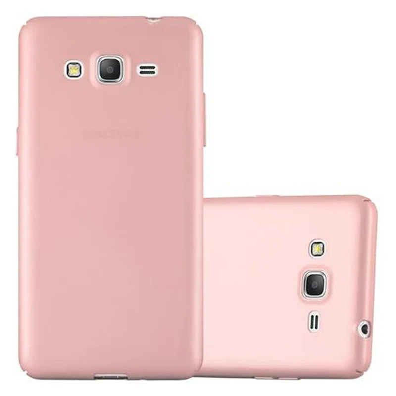 Cadorabo Hülle kompatibel mit Samsung Galaxy GRAND PRIME Hard Case Schutzhülle in Metall Optik gegen Kratzer und Stöße