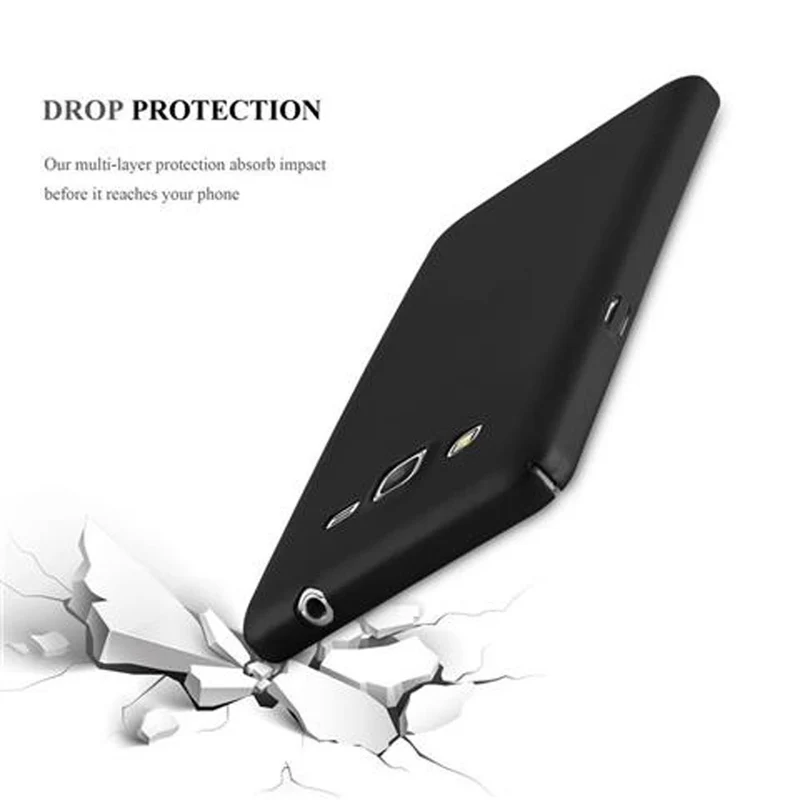 Cadorabo Hülle kompatibel mit Samsung Galaxy GRAND PRIME Hard Case Schutzhülle in Metall Optik gegen Kratzer und Stöße
