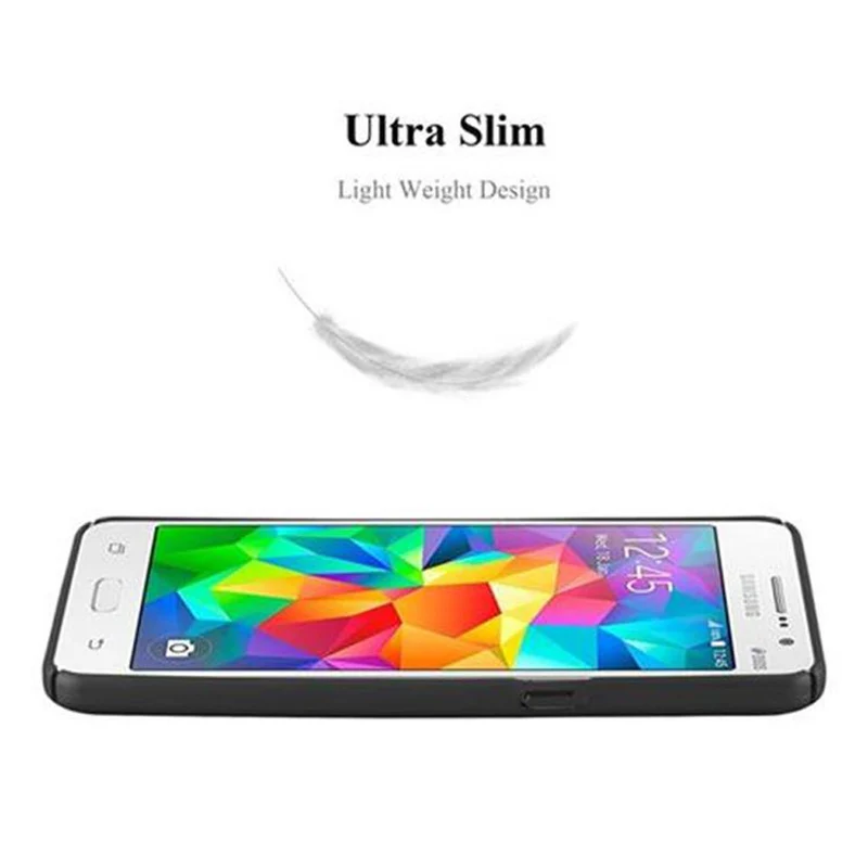 Cadorabo Hülle kompatibel mit Samsung Galaxy GRAND PRIME Hard Case Schutzhülle in Metall Optik gegen Kratzer und Stöße
