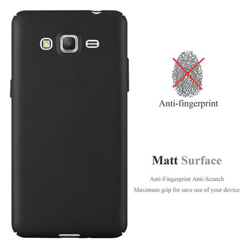 Cadorabo Hülle kompatibel mit Samsung Galaxy GRAND PRIME Hard Case Schutzhülle in Metall Optik gegen Kratzer und Stöße