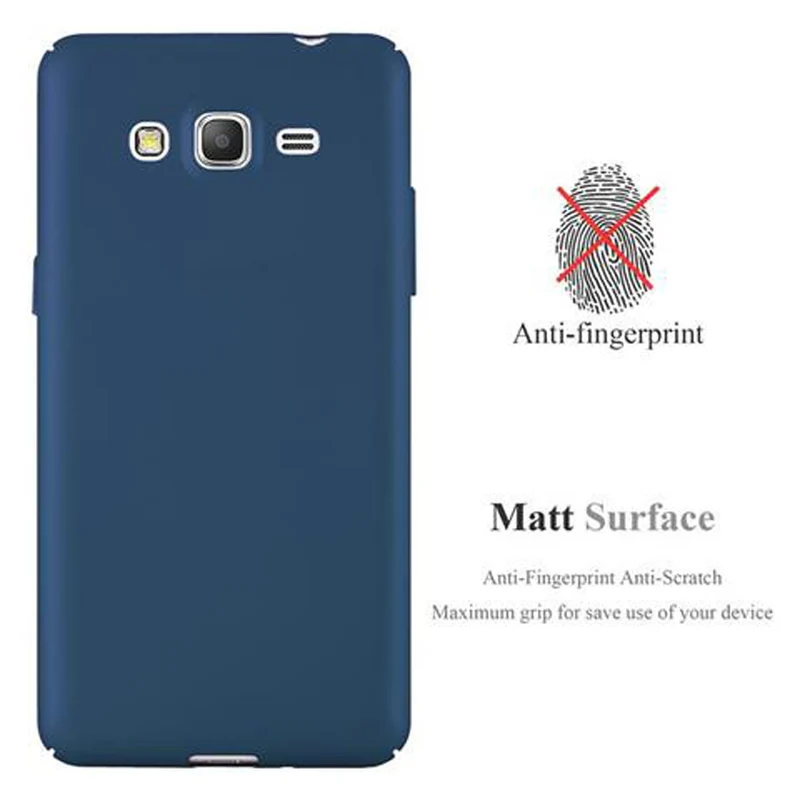 Cadorabo Hülle kompatibel mit Samsung Galaxy GRAND PRIME Hard Case Schutzhülle in Metall Optik gegen Kratzer und Stöße