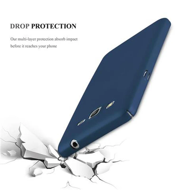Cadorabo Hülle kompatibel mit Samsung Galaxy GRAND PRIME Hard Case Schutzhülle in Metall Optik gegen Kratzer und Stöße
