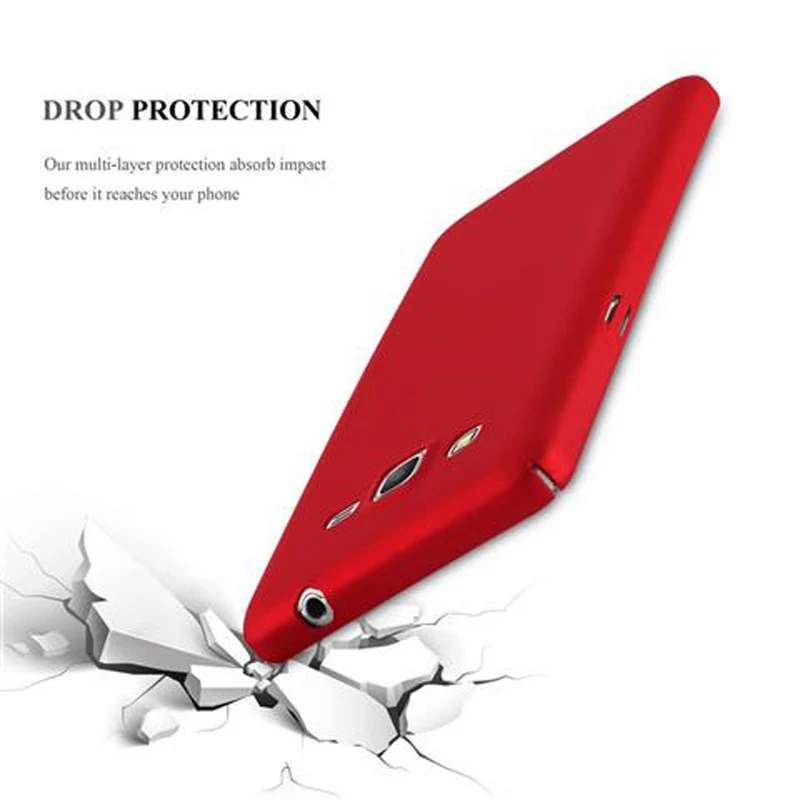 Cadorabo Hülle kompatibel mit Samsung Galaxy GRAND PRIME Hard Case Schutzhülle in Metall Optik gegen Kratzer und Stöße