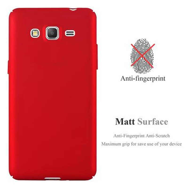 Cadorabo Hülle kompatibel mit Samsung Galaxy GRAND PRIME Hard Case Schutzhülle in Metall Optik gegen Kratzer und Stöße
