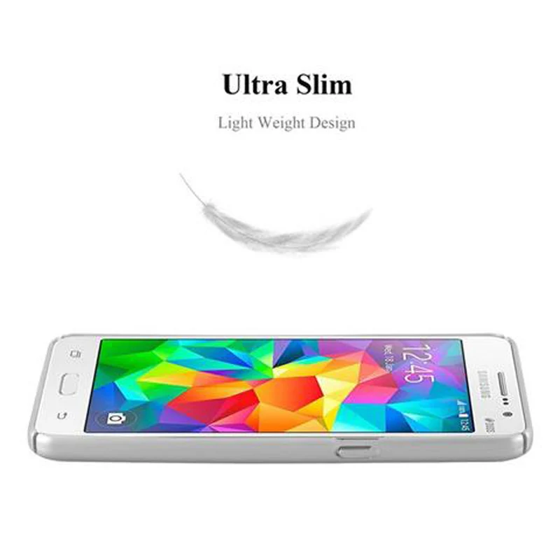 Cadorabo Hülle kompatibel mit Samsung Galaxy GRAND PRIME Hard Case Schutzhülle in Metall Optik gegen Kratzer und Stöße