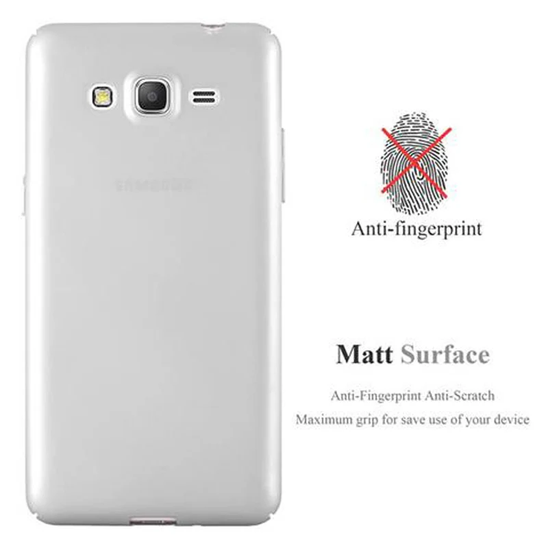 Cadorabo Hülle kompatibel mit Samsung Galaxy GRAND PRIME Hard Case Schutzhülle in Metall Optik gegen Kratzer und Stöße