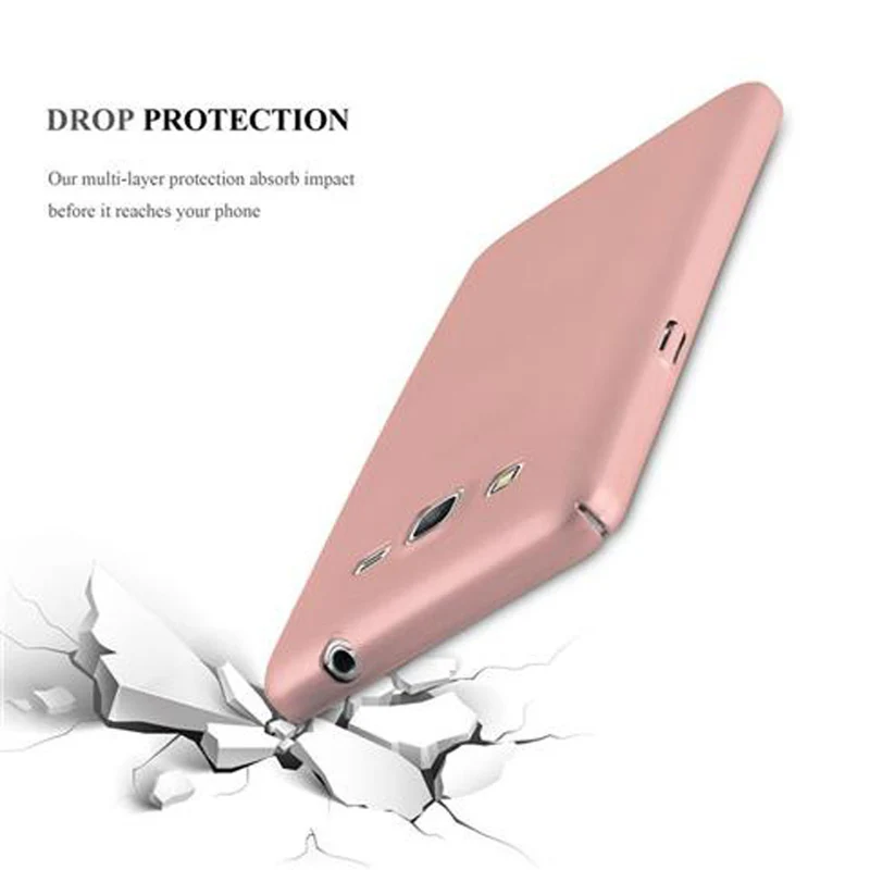 Cadorabo Hülle kompatibel mit Samsung Galaxy GRAND PRIME Hard Case Schutzhülle in Metall Optik gegen Kratzer und Stöße