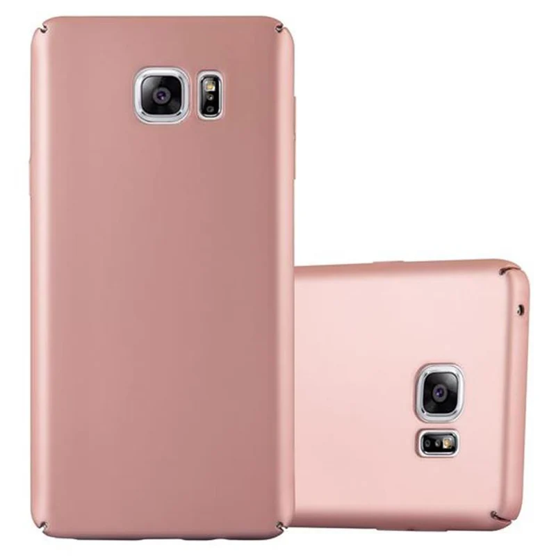 Cadorabo Hülle kompatibel mit Samsung Galaxy NOTE 5 Hard Case Schutzhülle in Metall Optik gegen Kratzer und Stöße