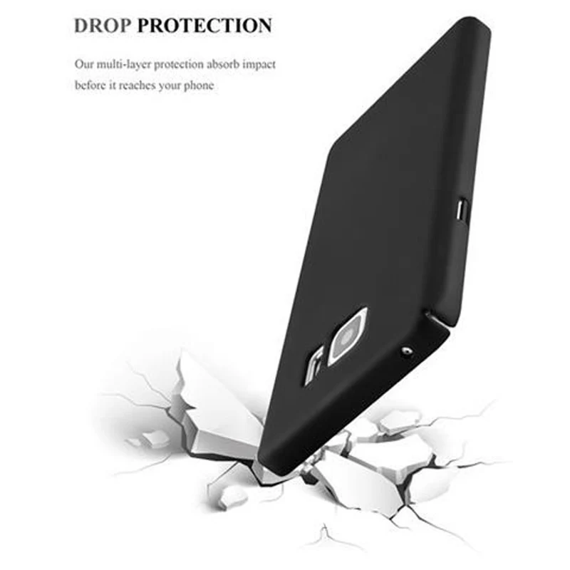 Cadorabo Hülle kompatibel mit Samsung Galaxy NOTE 5 Hard Case Schutzhülle in Metall Optik gegen Kratzer und Stöße