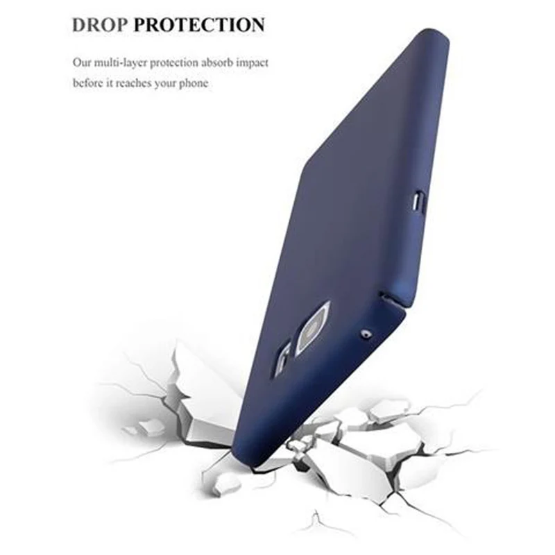 Cadorabo Hülle kompatibel mit Samsung Galaxy NOTE 5 Hard Case Schutzhülle in Metall Optik gegen Kratzer und Stöße