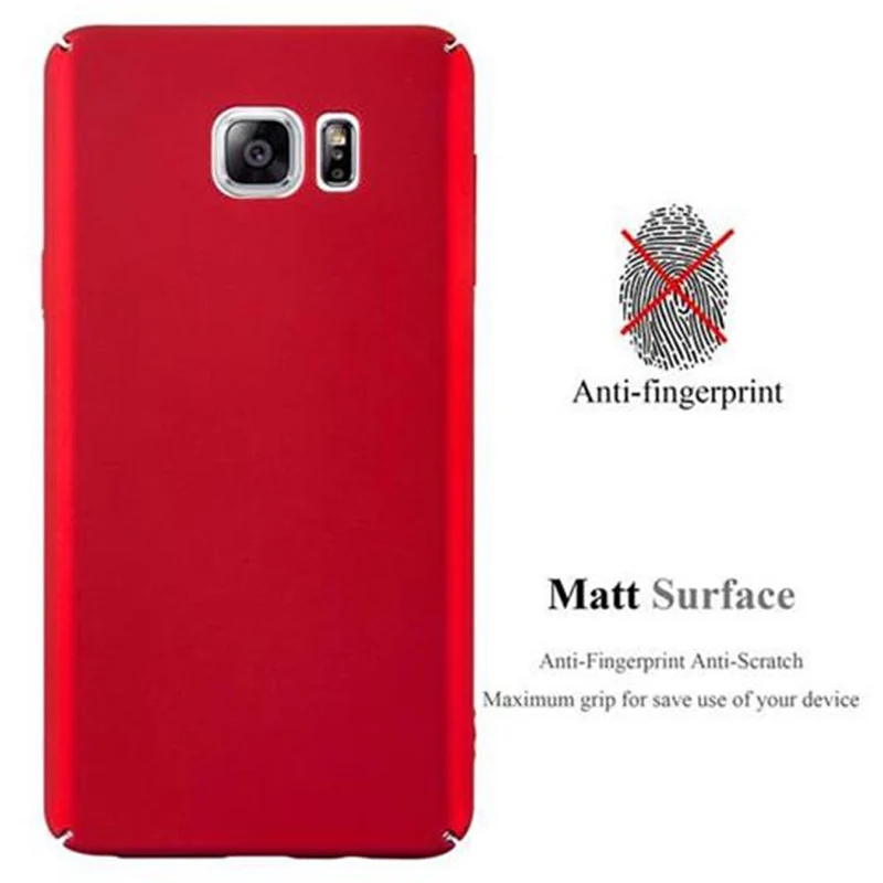 Cadorabo Hülle kompatibel mit Samsung Galaxy NOTE 5 Hard Case Schutzhülle in Metall Optik gegen Kratzer und Stöße