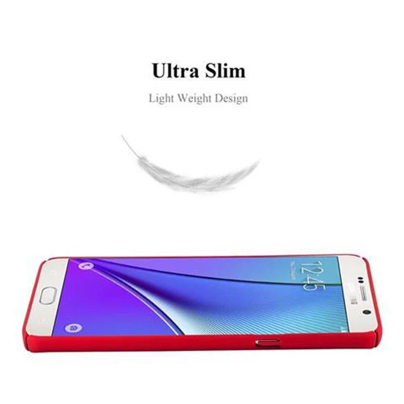 Cadorabo Hülle kompatibel mit Samsung Galaxy NOTE 5 Hard Case Schutzhülle in Metall Optik gegen Kratzer und Stöße