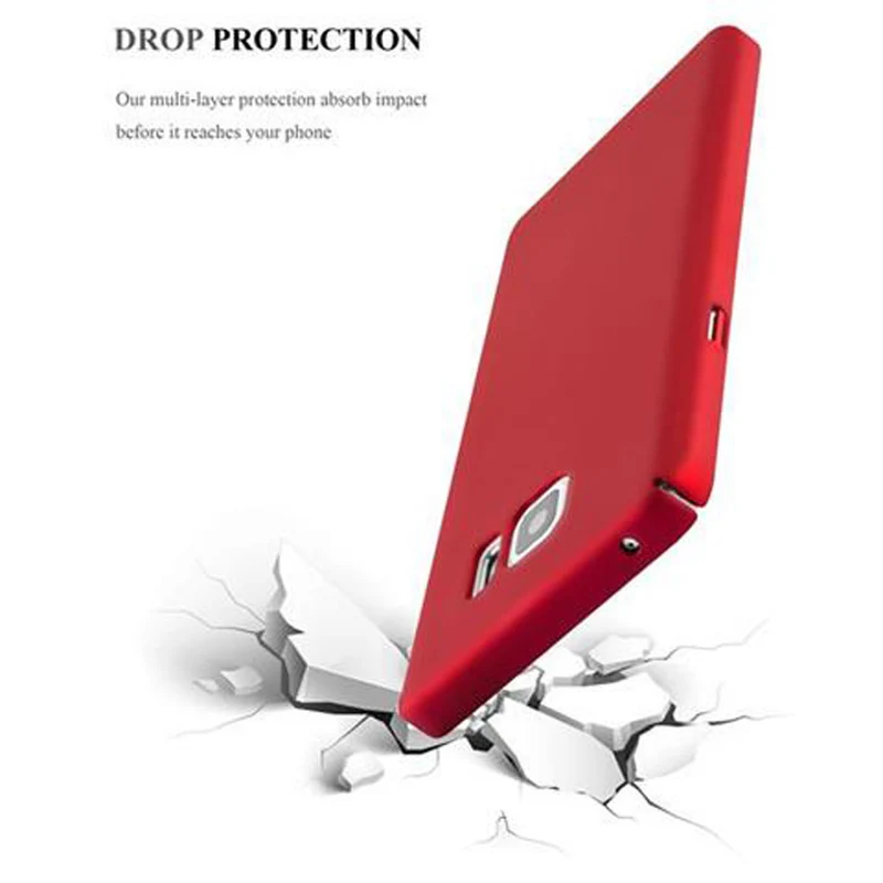 Cadorabo Hülle kompatibel mit Samsung Galaxy NOTE 5 Hard Case Schutzhülle in Metall Optik gegen Kratzer und Stöße