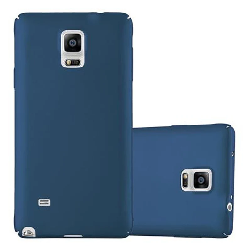 Cadorabo Hülle kompatibel mit Samsung Galaxy NOTE 4 Hard Case Schutzhülle in Metall Optik gegen Kratzer und Stöße
