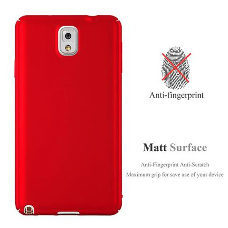 Cadorabo Hülle kompatibel mit Samsung Galaxy NOTE 3 Hard Case Schutzhülle in Metall Optik gegen Kratzer und Stöße