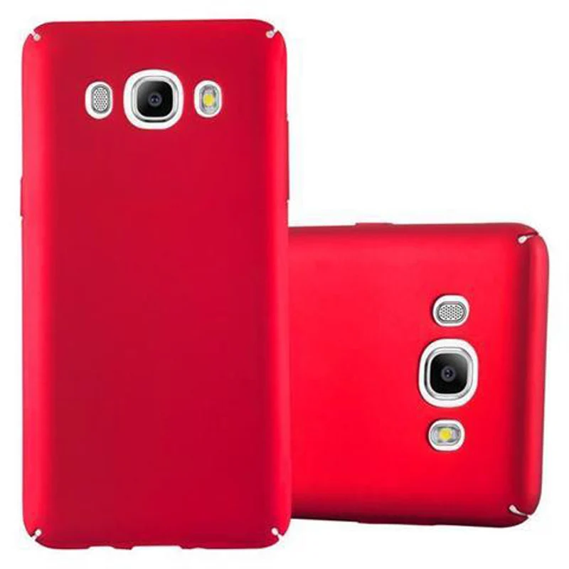 Cadorabo Hülle kompatibel mit Samsung Galaxy J7 2016 Hard Case Schutzhülle in Metall Optik gegen Kratzer und Stöße