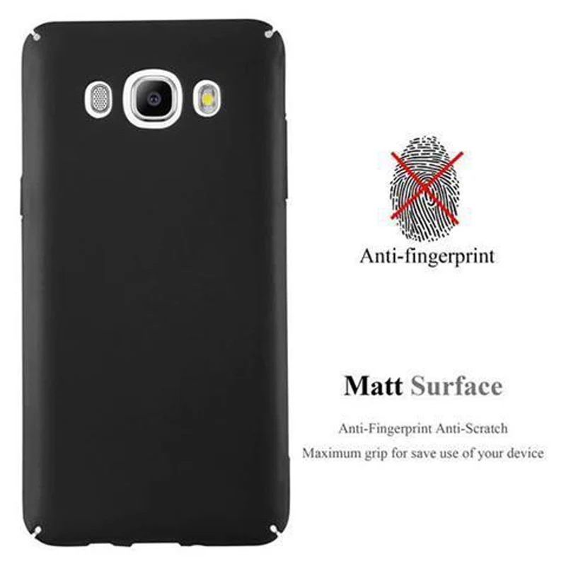 Cadorabo Hülle kompatibel mit Samsung Galaxy J7 2016 Hard Case Schutzhülle in Metall Optik gegen Kratzer und Stöße
