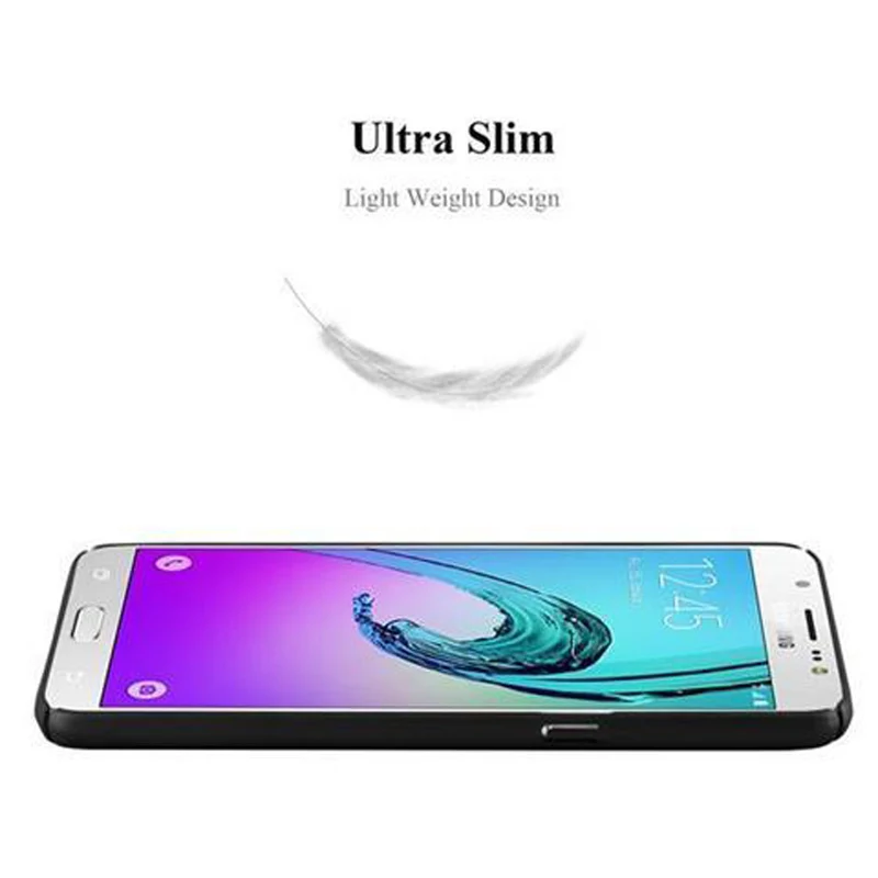 Cadorabo Hülle kompatibel mit Samsung Galaxy J7 2016 Hard Case Schutzhülle in Metall Optik gegen Kratzer und Stöße