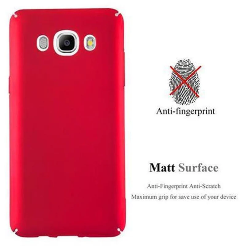 Cadorabo Hülle kompatibel mit Samsung Galaxy J7 2016 Hard Case Schutzhülle in Metall Optik gegen Kratzer und Stöße