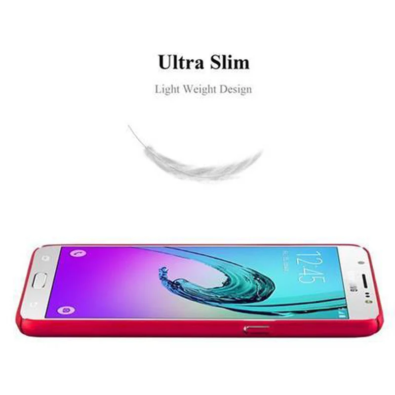 Cadorabo Hülle kompatibel mit Samsung Galaxy J7 2016 Hard Case Schutzhülle in Metall Optik gegen Kratzer und Stöße