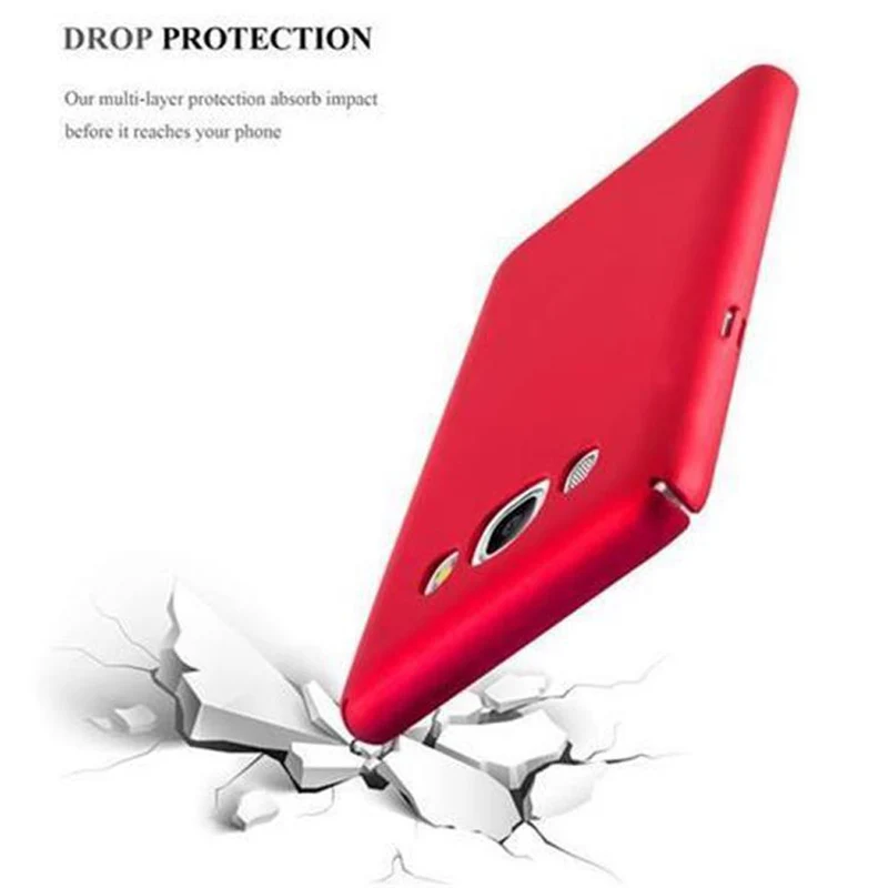 Cadorabo Hülle kompatibel mit Samsung Galaxy J7 2016 Hard Case Schutzhülle in Metall Optik gegen Kratzer und Stöße