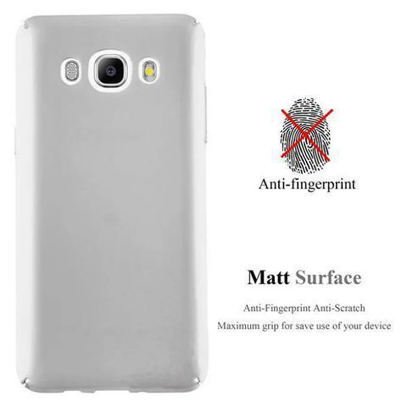 Cadorabo Hülle kompatibel mit Samsung Galaxy J7 2016 Hard Case Schutzhülle in Metall Optik gegen Kratzer und Stöße