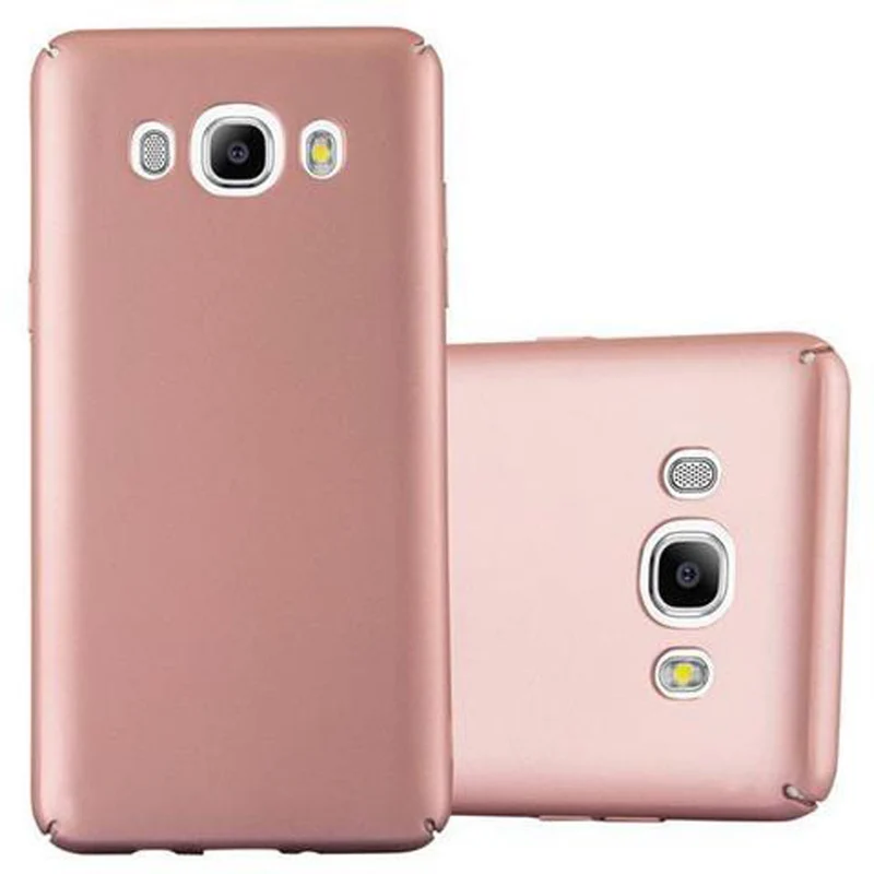 Cadorabo Hülle kompatibel mit Samsung Galaxy J5 2016 Hard Case Schutzhülle in Metall Optik gegen Kratzer und Stöße