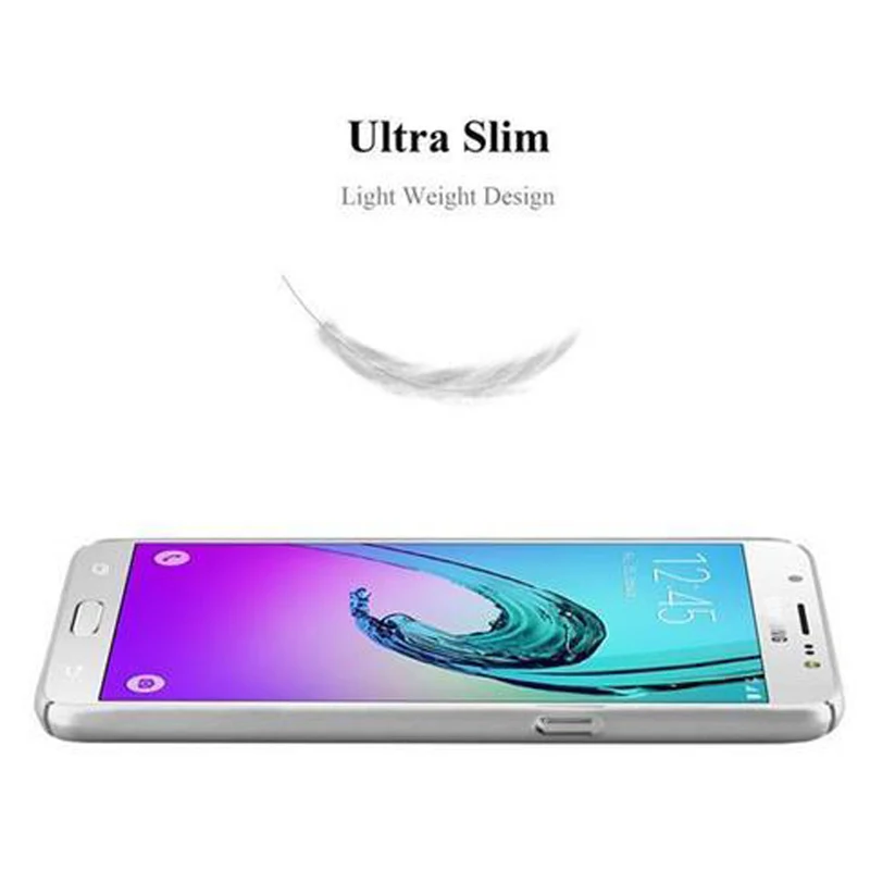 Cadorabo Hülle kompatibel mit Samsung Galaxy J5 2016 Hard Case Schutzhülle in Metall Optik gegen Kratzer und Stöße