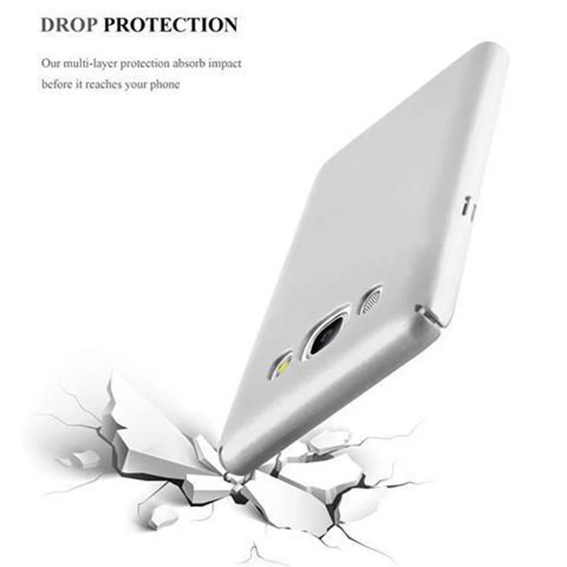 Cadorabo Hülle kompatibel mit Samsung Galaxy J5 2016 Hard Case Schutzhülle in Metall Optik gegen Kratzer und Stöße