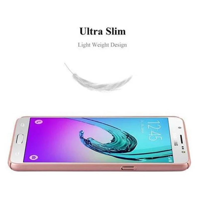Cadorabo Hülle kompatibel mit Samsung Galaxy J5 2016 Hard Case Schutzhülle in Metall Optik gegen Kratzer und Stöße