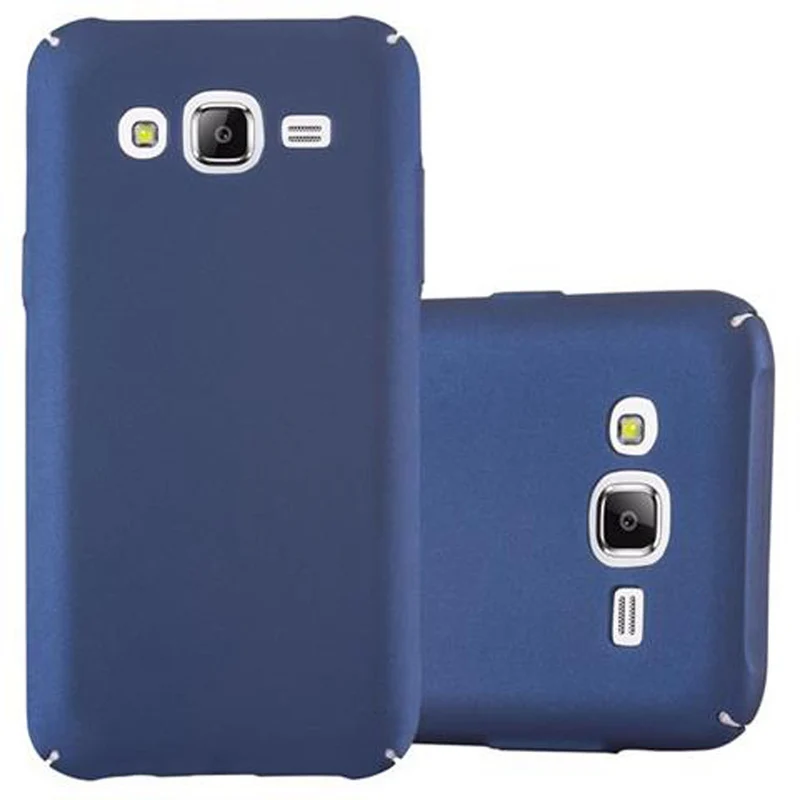 Cadorabo Hülle kompatibel mit Samsung Galaxy J5 2015 Hard Case Schutzhülle in Metall Optik gegen Kratzer und Stöße