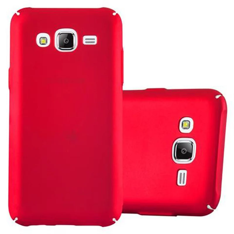 Cadorabo Hülle kompatibel mit Samsung Galaxy J5 2015 Hard Case Schutzhülle in Metall Optik gegen Kratzer und Stöße