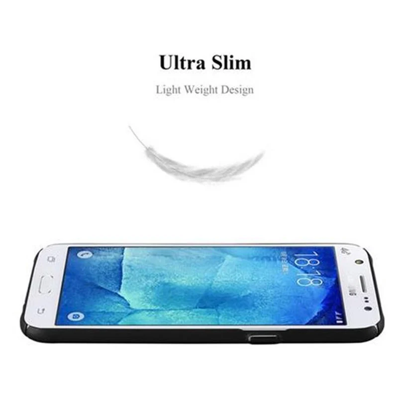 Cadorabo Hülle kompatibel mit Samsung Galaxy J5 2015 Hard Case Schutzhülle in Metall Optik gegen Kratzer und Stöße