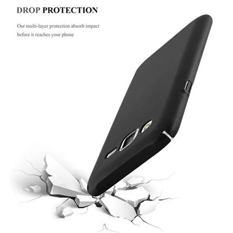 Cadorabo Hülle kompatibel mit Samsung Galaxy J5 2015 Hard Case Schutzhülle in Metall Optik gegen Kratzer und Stöße
