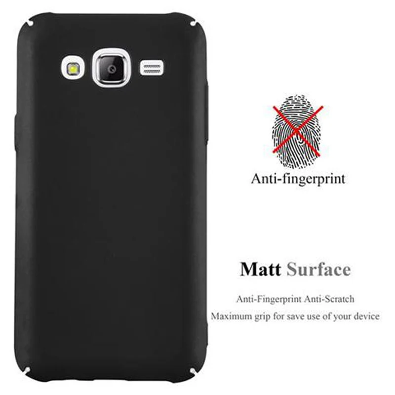 Cadorabo Hülle kompatibel mit Samsung Galaxy J5 2015 Hard Case Schutzhülle in Metall Optik gegen Kratzer und Stöße