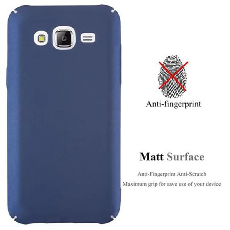 Cadorabo Hülle kompatibel mit Samsung Galaxy J5 2015 Hard Case Schutzhülle in Metall Optik gegen Kratzer und Stöße