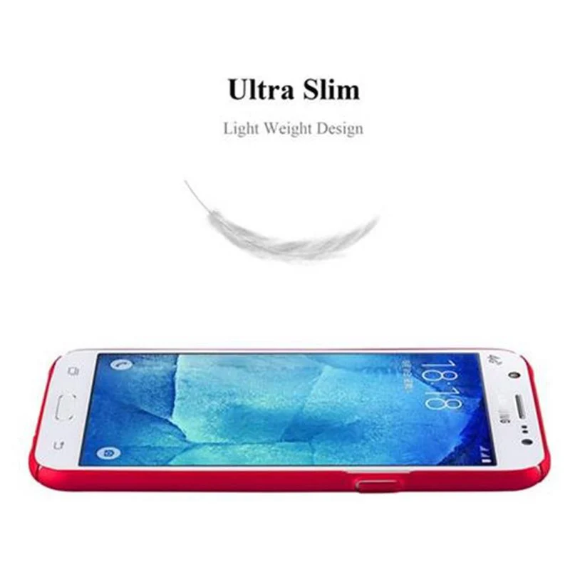 Cadorabo Hülle kompatibel mit Samsung Galaxy J5 2015 Hard Case Schutzhülle in Metall Optik gegen Kratzer und Stöße