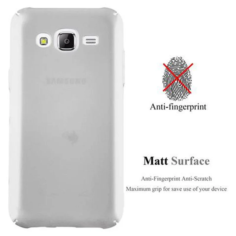 Cadorabo Hülle kompatibel mit Samsung Galaxy J5 2015 Hard Case Schutzhülle in Metall Optik gegen Kratzer und Stöße